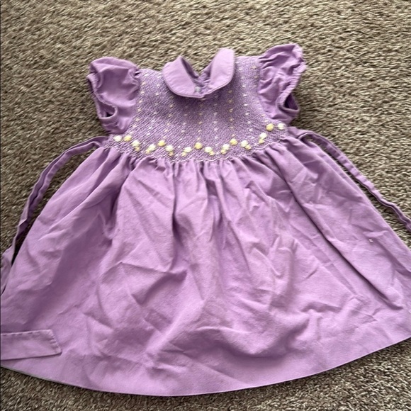 vintage Other - Vintage baby girl embroidered smoked dress